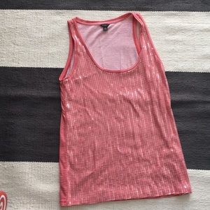 Ann Taylor sequenced striped top.